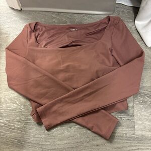 Old Navy Dusty Rose Long Sleeve Top